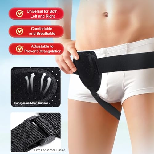 Soporte para Hernia Masculina Ajustable Lado Izquierdo o Derecho miniatura 5