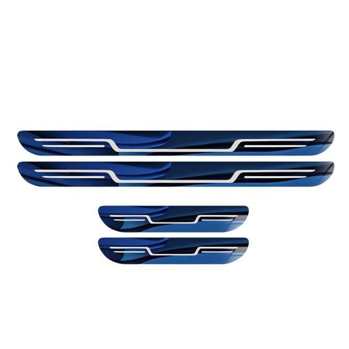 GYYDXDP 4Pcs Car Door Sill Protector Strips Compatible for Honda Civic XI Sedan 2021 2022 2023 2024 2025, Car Kick Plate Guard Threshold Decor Strips Sill Pedal,normal-D/Blue