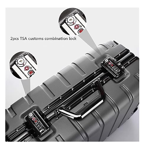 Luggage Travel Gear Suitcases Swivel Wheels Luggage Portable Travel，Dual Combination Lock(A,24inch)3