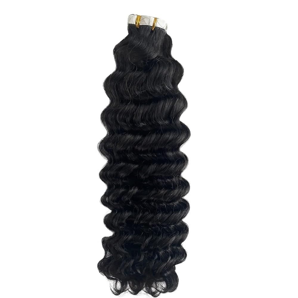 Przedłużanie włosów Falowane loki damskie, dwustronna taśma do przedłużania włosów, peruki(20 inch)