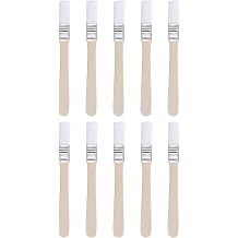 0.5" Width Small Paint Brush Nylon Bristle with Wood Handle Tool, White 10Pcs