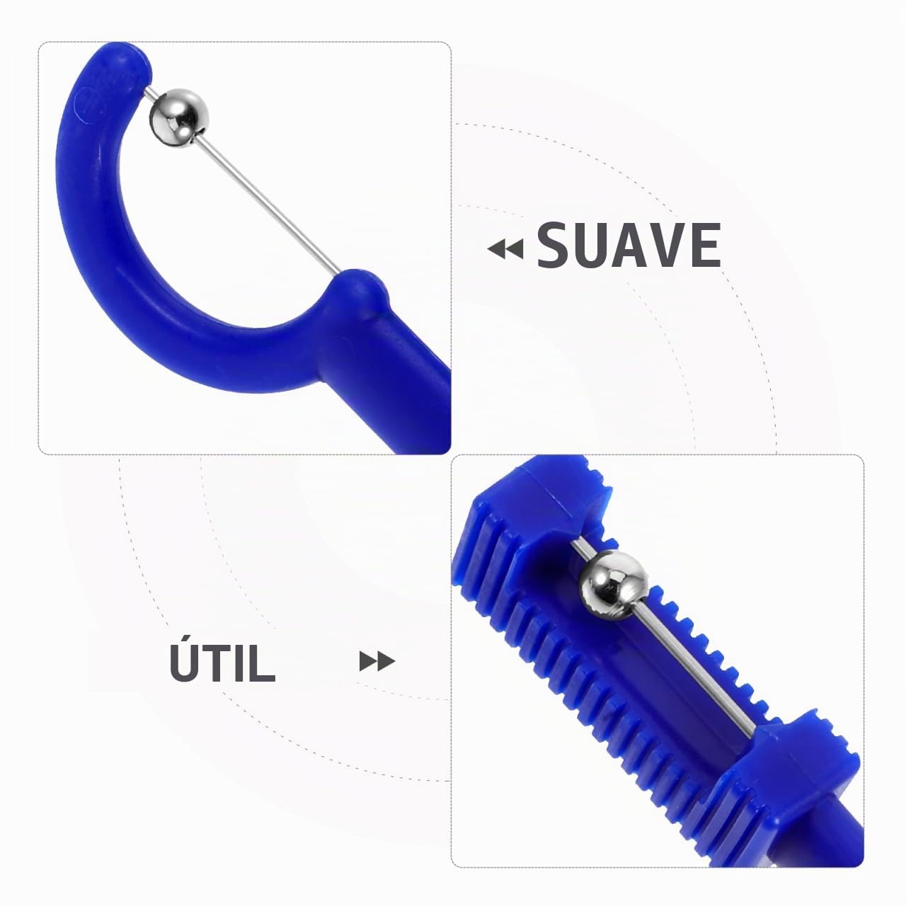 Ejercitador Lingual 4pcs – Entrenador de Músculos Orales en Acero Inoxidable para Mejorar Pronunciación y Control de Saliva – Herramienta Logopedia para Niños y Adultos