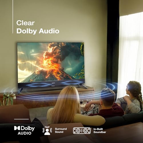 Image of Sansui 80cm (32) Smart Coolita TV, QLED Display, HD Ready, Dolby Audio, Built-in Soundbar, Surround Sound, 60Hz Refresh Rate JSS32CSQLED (Black)