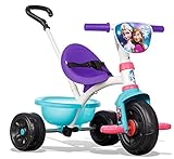 Tiene un mango para padres que es ajustable a 3 niveles para tu control. Un asiento cómodo, envolvente y ergonómico que se puede ajustar a 2 posiciones para apoyar la espalda de tu hijo en crecimiento. El triciclo de princesa también tiene pedales antideslizantes para una conducción fácil y segura
