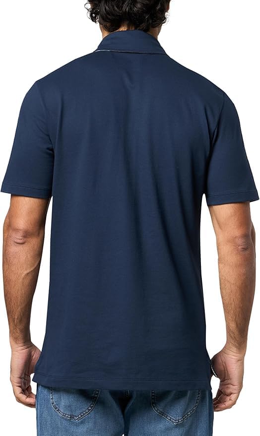 KARL LAGERFELD Paris Men's Sportswear Polo, White, XX-Large - Image 2