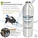 FIRSTINFO A1638 (3rd Gen) Patented Lightweight Max. Pressure 140psi / 620ml Thickened Aluminum Canister Refillable Aerosol Spray Can | Compressed Air Sprayer | Wide Mist Spray