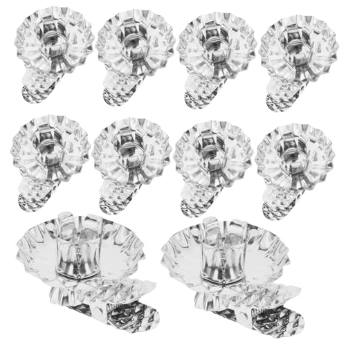 JECOMPRIS 10pcs Christmas Candle Holder Clips Metal Iron C-shaped Clips for Christmas Tree Candle Holders Party Candlestick Accessories