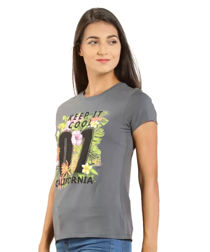 Image of Lyra Women's Cotton Regular Fit T-Shirt
