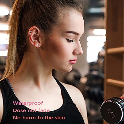 Jstyle 16 Gauge Cartilage Earrings for Women Hypoallergenic Surgical Stainless Steel Earring Sets for Multiple Piercing Daith Conch Tragus Helix Piercing Jewelry4