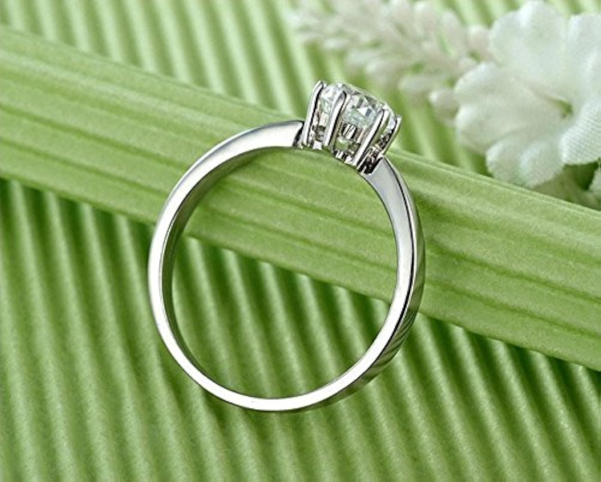 Women's Delicate Dazzle Silver Crystal Ring, Elegant Gift