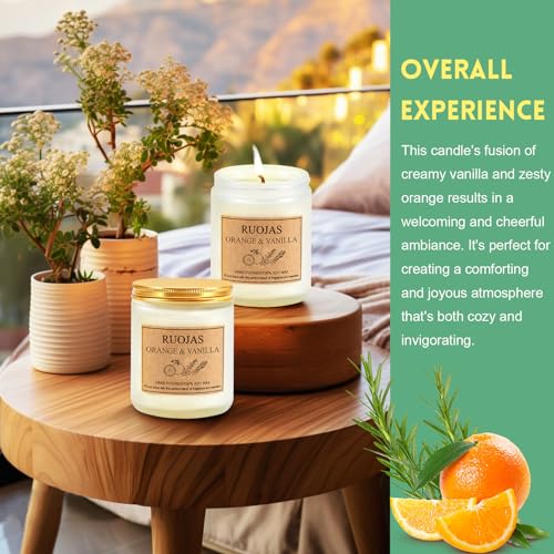 Ruojas VANILLA & ORANGE Aromatherapy Candle Gifts thumb #4
