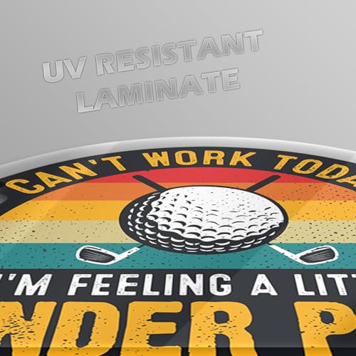 Image of KCD Funny Golf Stickers 10 Humorous Designs, 5-Inch Vinyl Decals Perfect for Cars, Golf Carts & More