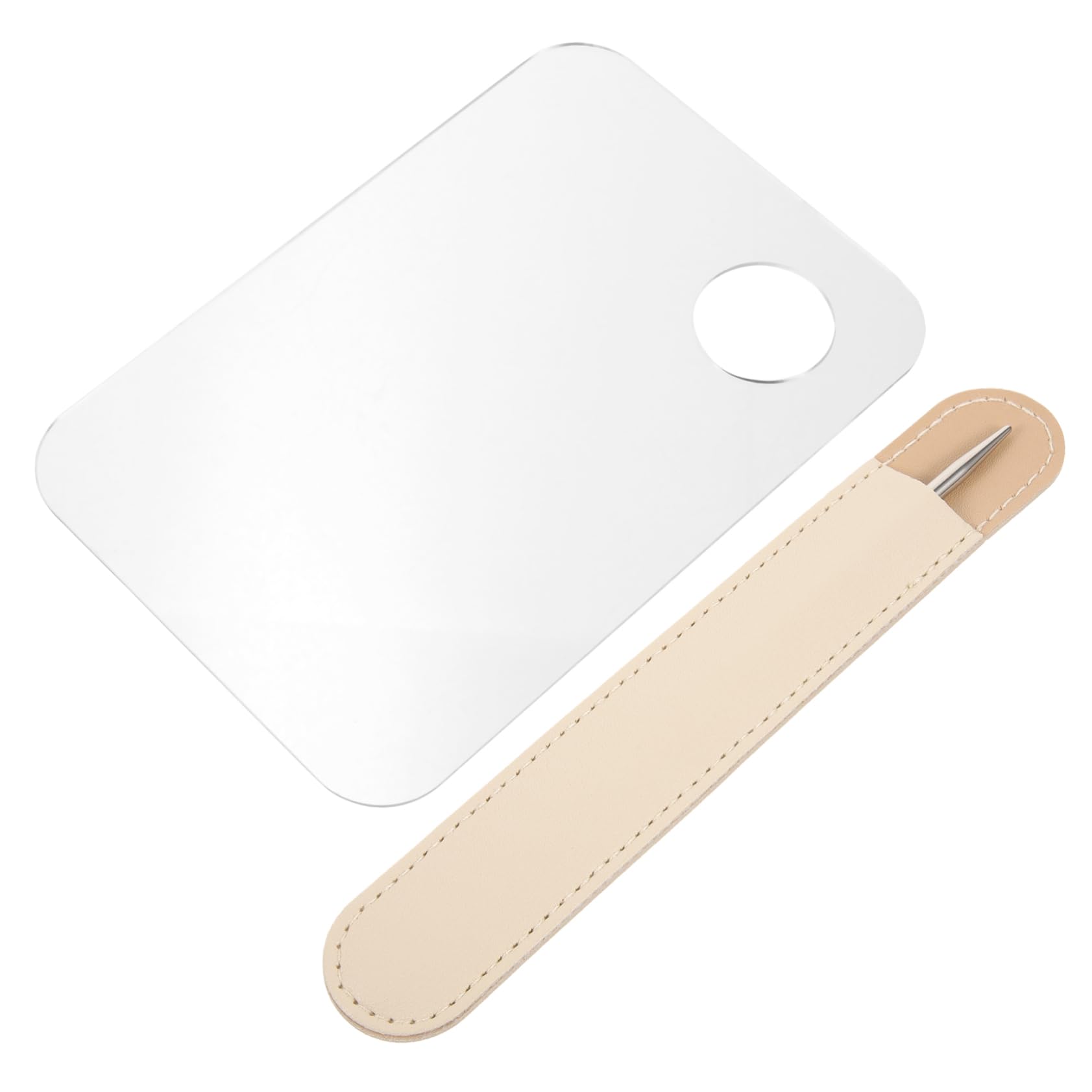 WOONEKY1 Set Liquid Foundation Palette Make up Spatula Palette for Makeup Korean Spatula Makeup Cosmetic Spatula Tool Makeup Spatula Mixer Korean Makeup Spatula Makeup Spatula Tool