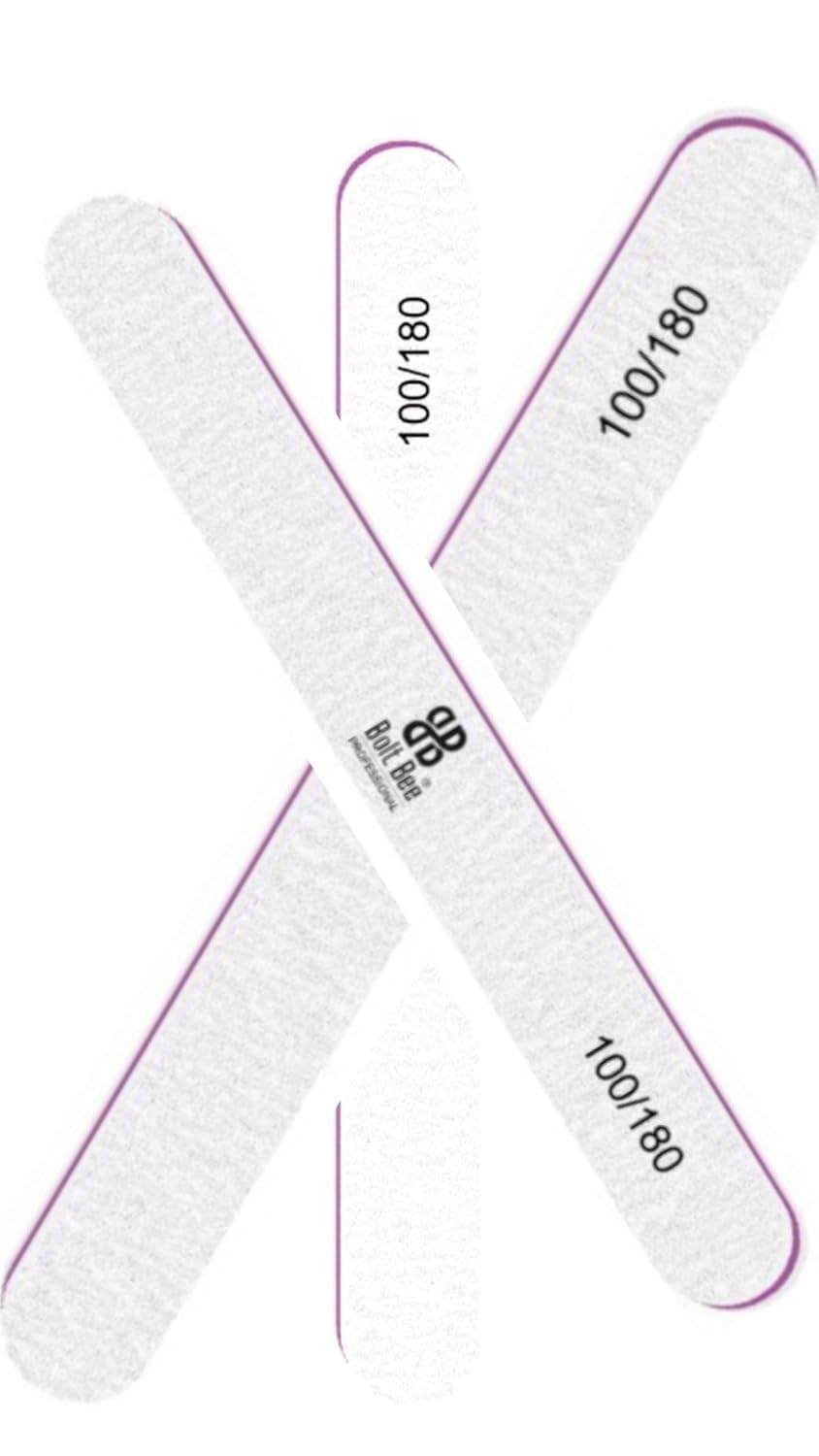 Professional Nail File & Buffer Set - Double-Sided Emery Board, 10pcs Manicure Kit" (Straight Filer)