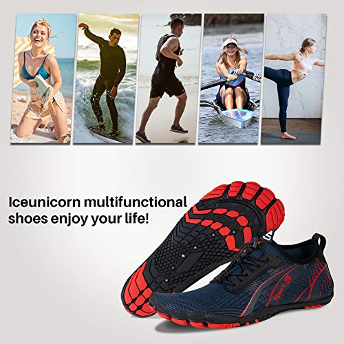 IceUnicorn Barfußschuhe Herren Zehenschuhe Barfussschuhe Damen Traillaufschuhe Aquaschuhe Strandschuhe Schwimmschuhe Wasserschuhe - Image 6