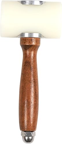 Martillo de nylon de cabeza en forma de T Mango de madera de artesanía en cuero talla martillo de nylon para estampado coser cuero kit de disponible en Yaxa Colombia