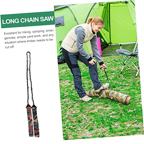 Cadena de mano para camping que soluciona cortes de madera sin cargar hachas pesadas 3