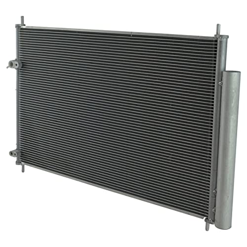 Image of TRQ A /C Condenser and Receiver Drier Assembly Compatible with 09-19 Toyota Corolla 09-14 Matrix 11-16 Scion tC 08-15 xB 09-10 Pontiac Vibe