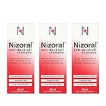 Nizoral Anti Dandruff Shampoo Ketoconazole Treatments Fragrance Free 3 x 60ml