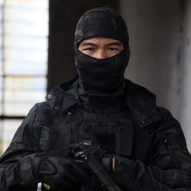 EVD-X Military Camo Face Mask Bandana Balaclava Hood Headwear for Men Women Tactical Training Cycling Ski Hunting (New Rec - 45)