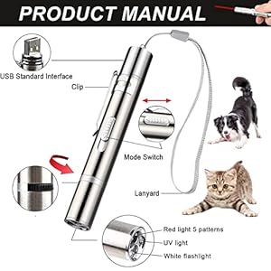 Cat Laser Pointer Toy for Indoor Cats Dogs Laser Light Toy for Pets Led Red Light with Collar for Cats Pets Adjustable Safety Puppy 2pcs Red  Green silver  Cucciolini Doodles Cat laser pointer toy for indoor cats dogs laser light toy for pets led red light with collar for cats pets adjustable safety puppy 2pcs red  green silver   cucciolini doodles
