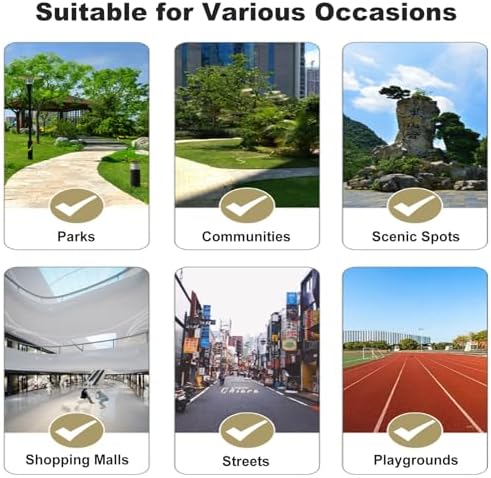 Weatherproof Outdoor Bench, 71in Backless Garden Seating, Durable Wood & Cast Aluminum for Patio, Yard, Balcony, Park - Easy to Install, Brown Finish