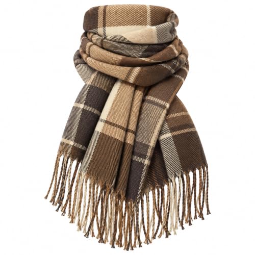 VIVIAN & VINCENT Oversized Plaid Fall Winter...