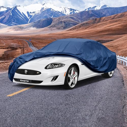 Image of Kaugung Heavy Duty Car Cover Custom Fit Jaguar XK (1996-2014),Waterproof All Weather Resistant Outdoor Sun Rain Dust Snow Protection with Anti-Theft Lock.(USA Warehouse,Within 3-7 Days)