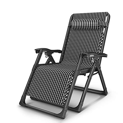 Sedie a sdraio Poltroncina Extralarge gravità Zero, Poltrone Reclinabili Esterne Quatre Saisons con Poggiatesta, Supporto 200 kg