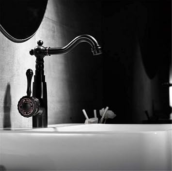 Kitchen Faucet Brass Bathroom Tap Black Basin Faucet Kitchen Sink Tap Brass Tap Torneira Banheiro Basin Stand Mixer Water 360 Swivel,Black D