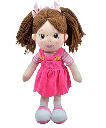 Boneca De Pano De Vestido Pink 31cm