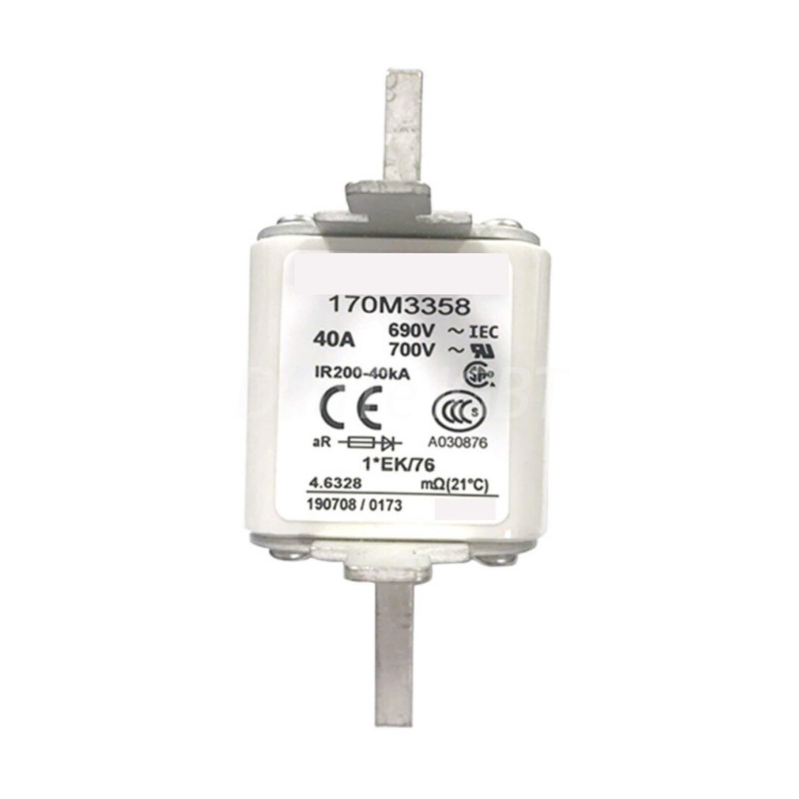 Fusible 170M3358 haute performance pour armoire électrique 40A