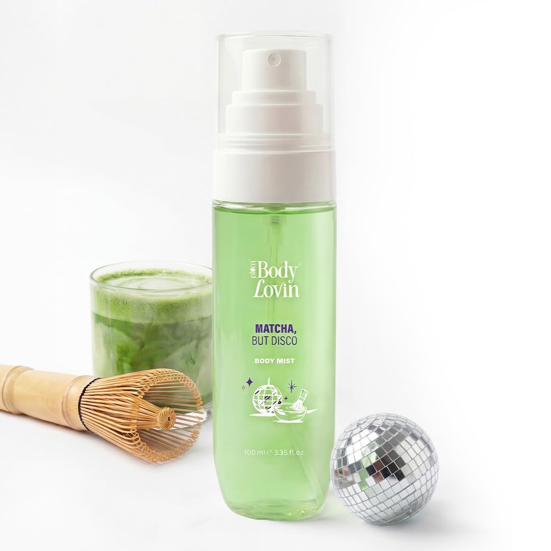 Plum BodyLovin’ Matcha, But Disco Body Mist | Matcha Green Tea & Vanilla Mist with Coconut | Lightweight, Long-Lasting Fragrance | Lactonic Matcha Fragrance | 100 ml-image-34