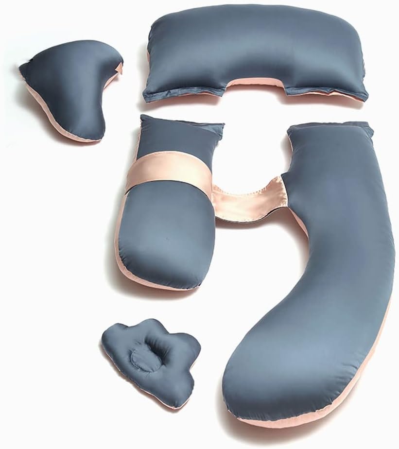 Pregnancy Pillow, Detachable U Shape Full Body Pillow for Maternity Support, Sleeping Pillow for Pregnant Women (Color : Blue)