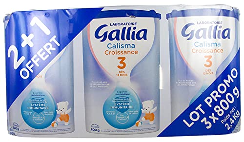 Gallia calisma croissance lot x3 800g