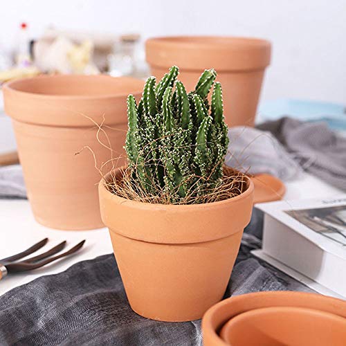 24 Pcs - 2.16" Small Mini Clay Pots Terracotta Pot Ceramic Pottery Planter Terra Cotta Flower Pot Succulent Nursery Pots - Great For Window Boxes, Cactus, Plants, Crafts, Wedding Favors #TOP6