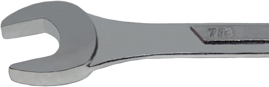 Grip 24 pc Combination Wrench Set MM and SAE - MM: 7, 8, 9, 10, 11, 12, 13, 14, 15, 18, 19, 22 - SAE: 1/4”, 5/16”, 3/8”, 7/16”, 1/2”, 9/16”, 5/8”, 11/16”, 3/4”, 13/16”, 7/8”, 1” - Heavy Duty Roll Up Pouch - Home, Garage, Workshop