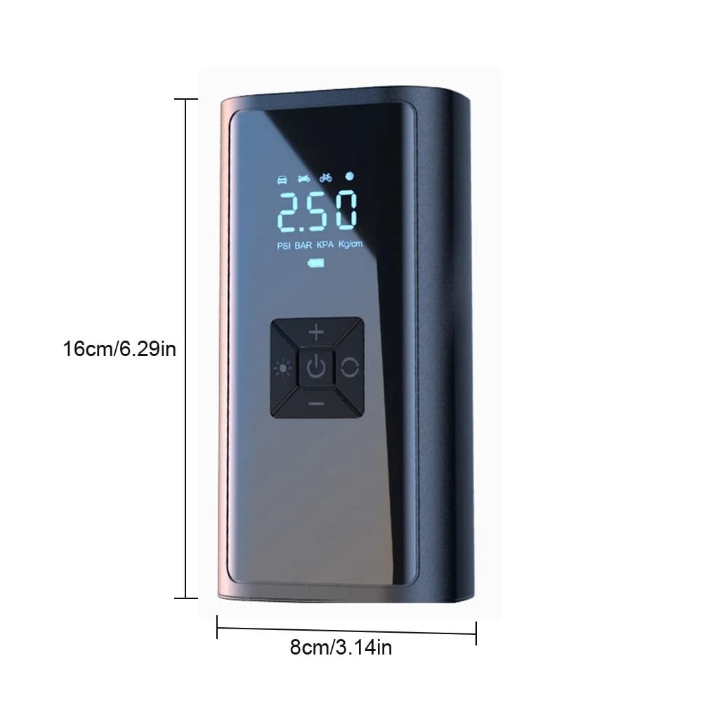pompka do opon Przenośna Pompka Samochodowa 150PSI Z Wyświetlaczem LCD Sprężarki Powietrza Z Oświetleniem LED Do Samochodowej Piłki Rowerowej Przenośne kompresory powietrza