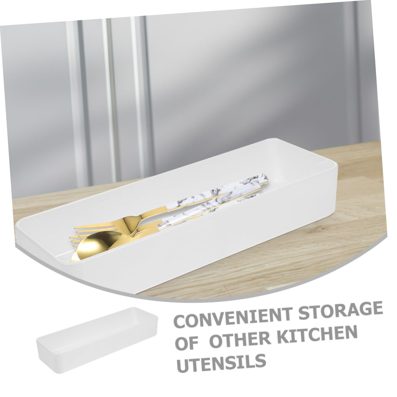 3pezzi Piccolo Organizer Per Organizer Per Posate Da Cassetto Portaposate Da Cucina Divisore Per Posate Scatola Per Utensili Cucina
