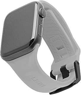 Urban Armor Gear Scout Soft Silicone Apple Watch 5 Size 44mm UAG Band - Grey