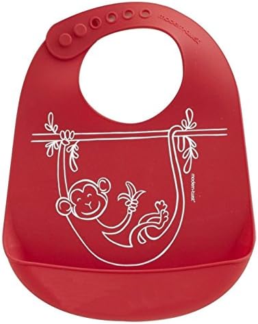 MODERN-TWIST Bucket-Bib, Monkey Business – Red