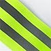 EYAKEG 2 Pieces Reflective Bands Reflector Bands for Wrist, Arm, Ankle, Leg, High Visibility Reflective Gear Safety Reflector Tape Straps for Night Walking, Cycling and Running, Green