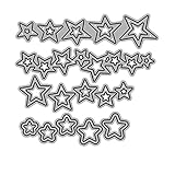 Stars Cutting Dies Metal Nesting Stars Die Cuts Embossing Stencils Template for Card Scrapbooking Making Paper A Mould Craft