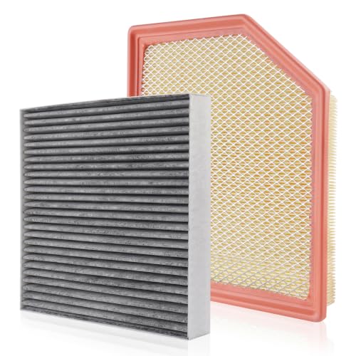 Image of Cabin & Engine Air Filter Kit for Chevrolet Chevy Colorado 2023-2026 (2.7L) | for GMC Canyon 2023-2026 (2.7L), Replace #CF11966 84848112, Air Filter Combo Replacement Car Accessories