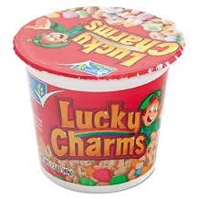 Lucky Charms Cereal, Oats and Marshmallows, 1.7 Oz, 6/Bx GEM13899