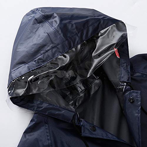 Image of Rain Coat for Mens Ponchos with Hoods Rainwear Waterproof Rain Jacket Lightweight Raincoats Windbreaker for Men Women