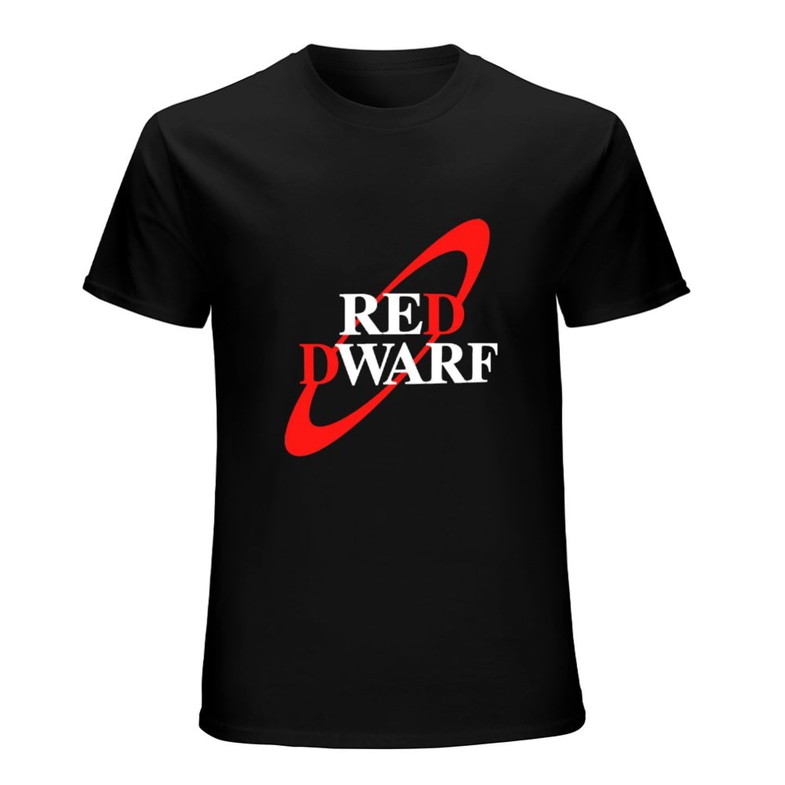 Saturnin&Pd Unisex Black Red Dwarf Logo Men's T-Shirt Xl