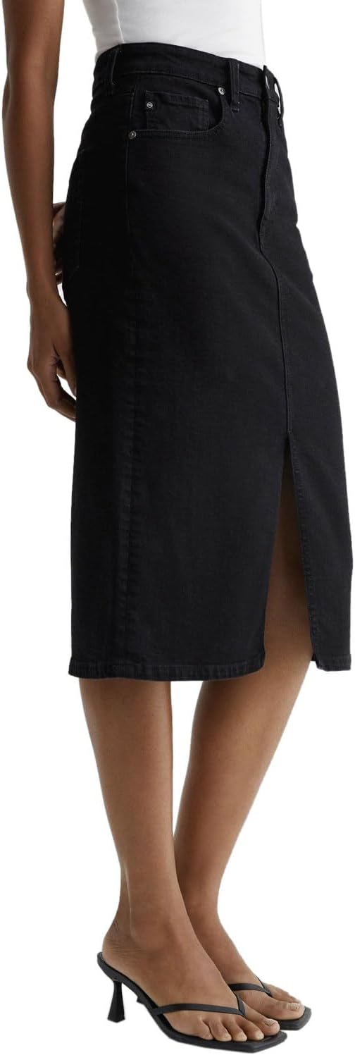 AG Adriano Goldschmied Women's Tefi High Waisted Midi Skirt