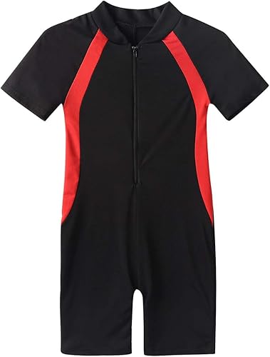 Miniatura 3 de Moily Conjunto de neopreno unisex para niños y niñas con cremallera, protección solar UV, traje de baño
