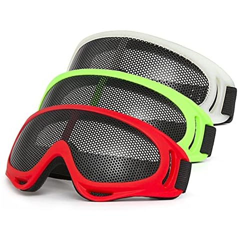 DPLUS Sports Goggles, Airsoft Tactical Goggles-Packs of 3-Shock Resistant Safety Goggles Wargame Shooting Goggles (Spring) Cover
